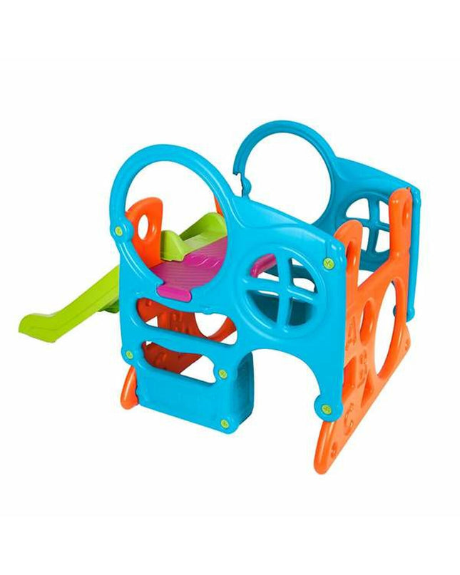 Feber activity center for babies, colorful play structure measuring 89x97x100 cm, designed for young children’s fun and activity.
