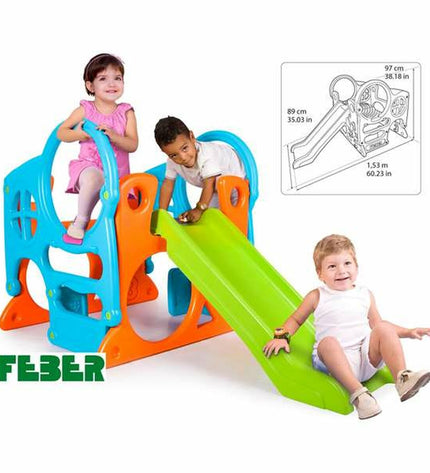 Feber activity center for babies, 89x97x100 cm, featuring colorful play areas and toys for young children.