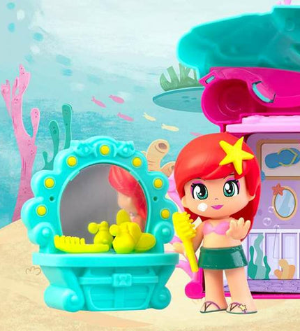 Colorful Pinypon playset with small figures and accessories, featuring vibrant toys and playful characters for imaginative fun.