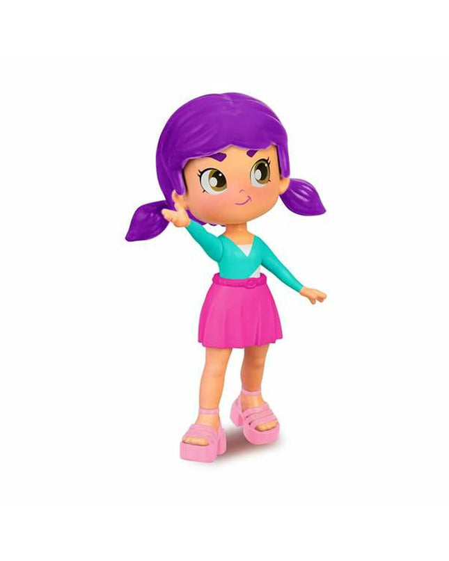 Pinypon Top Girls Playset featuring colorful 11cm dolls with accessories from Pinypon, in a playful toy scene.