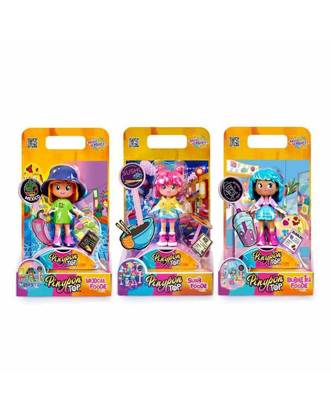 Colorful Pinypon playset featuring small figures and accessories, perfect for imaginative play with the Pinypon brand toy collection.