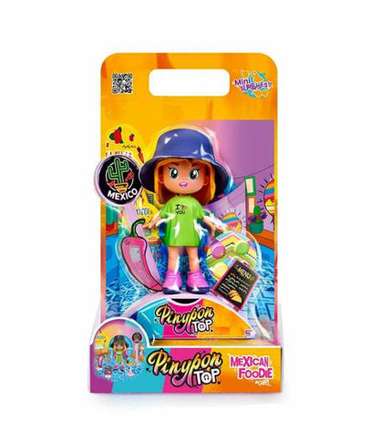 Colorful Pinypon Playset with mini dolls and accessories, featuring vibrant figures and playful scene for kids.