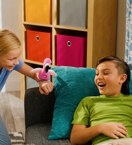 Famosa Happy Yappers plush toy, soft stuffed animal with colorful details, perfect for children’s cuddly play and comfort.