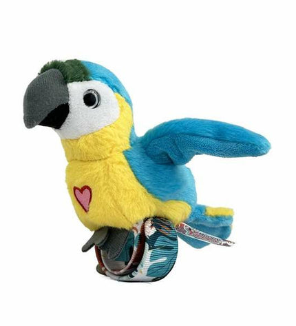 Soft plush toy from Famosa Happy Yappers collection, featuring colorful, adorable dog character for children.