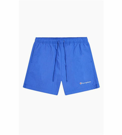 Blue Champion men's swim shorts for beach and watersport, featuring sporty design and comfortable fit.