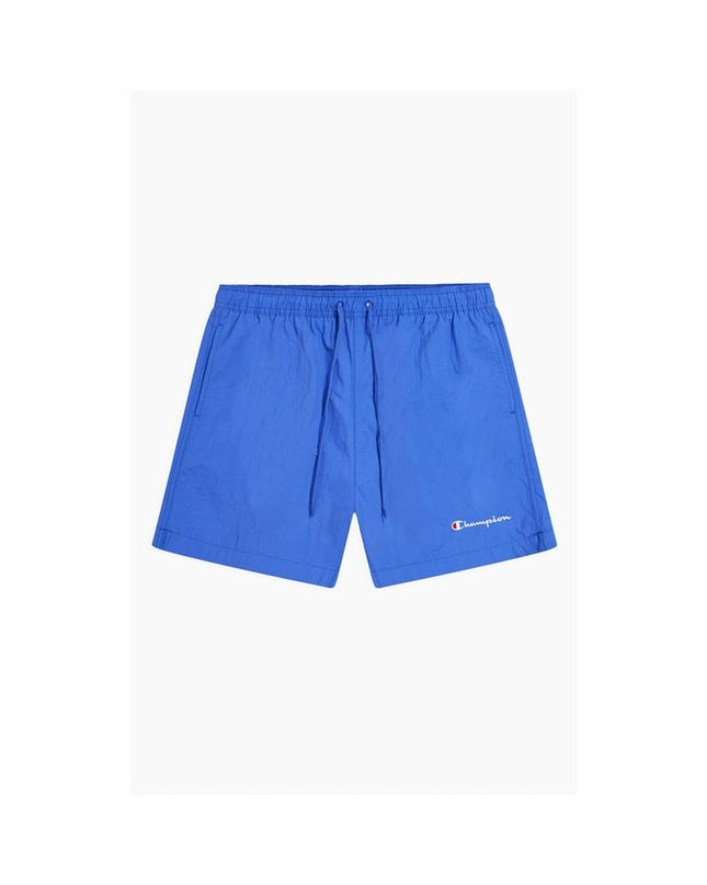 Blue Champion men's swim shorts for beach and watersport, featuring sporty design and comfortable fit.