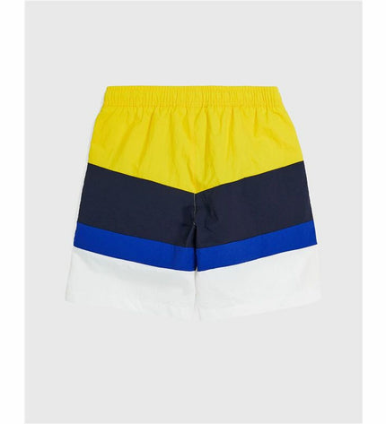 Champion yellow swimwear for kids, suitable for outdoor watersports and beach activities, in a sporty design.