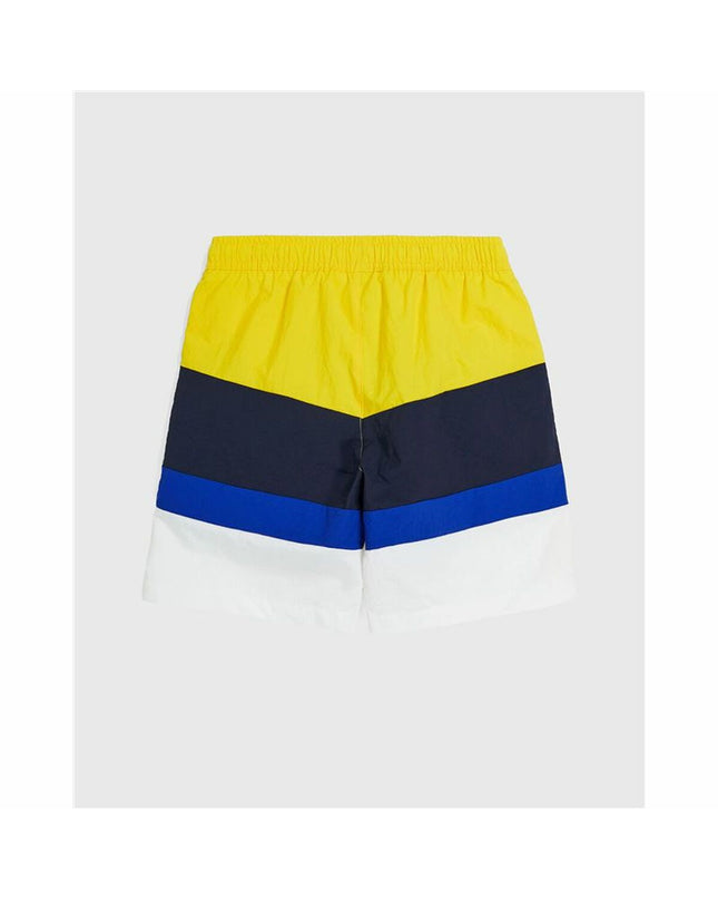 Champion yellow swimwear for kids, suitable for outdoor watersports and beach activities, in a sporty design.