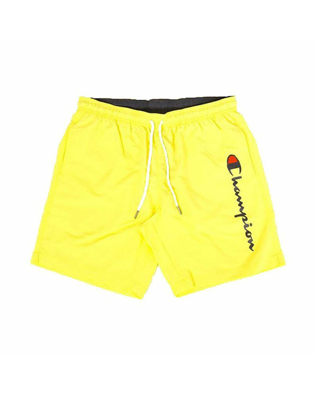Yellow Champion children's swimwear for sports and watersports, featuring a comfortable fit and vibrant color.