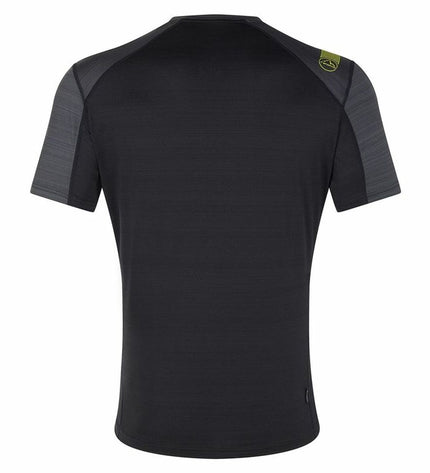 La Sportiva Sunfire T-shirt with short sleeves, lightweight sport and outdoor apparel, shown in a vibrant color.