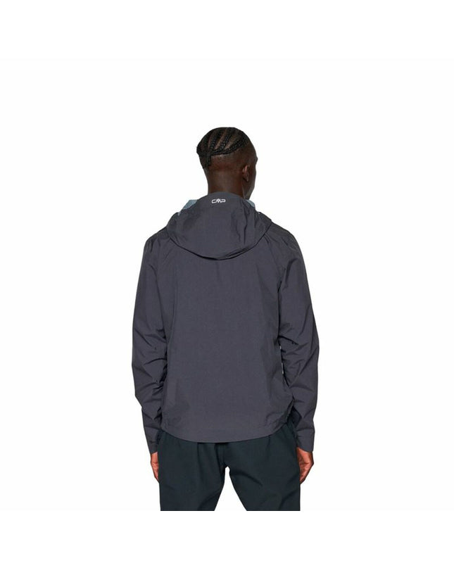 Dark gray men's sports jacket by Campagnolo, suitable for outdoor activities, with a sporty design and breathable fabric.