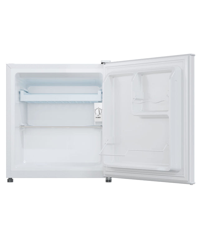 Candy Mini-koelkast CHASD4351EWC in wit with 42L capacity, compact household fridge for kitchen or office use.