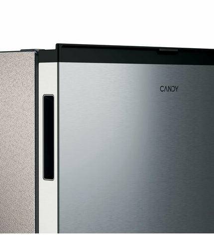 White Candy Mini-koelkast CNOQ2S58EX with 114L capacity, compact 85x55 cm size, ideal for home kitchen storage.