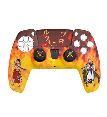 FR-TEC Videospellen OPPS5CKFIR electronic toy game console with colorful controller and game cartridge, suitable for children.