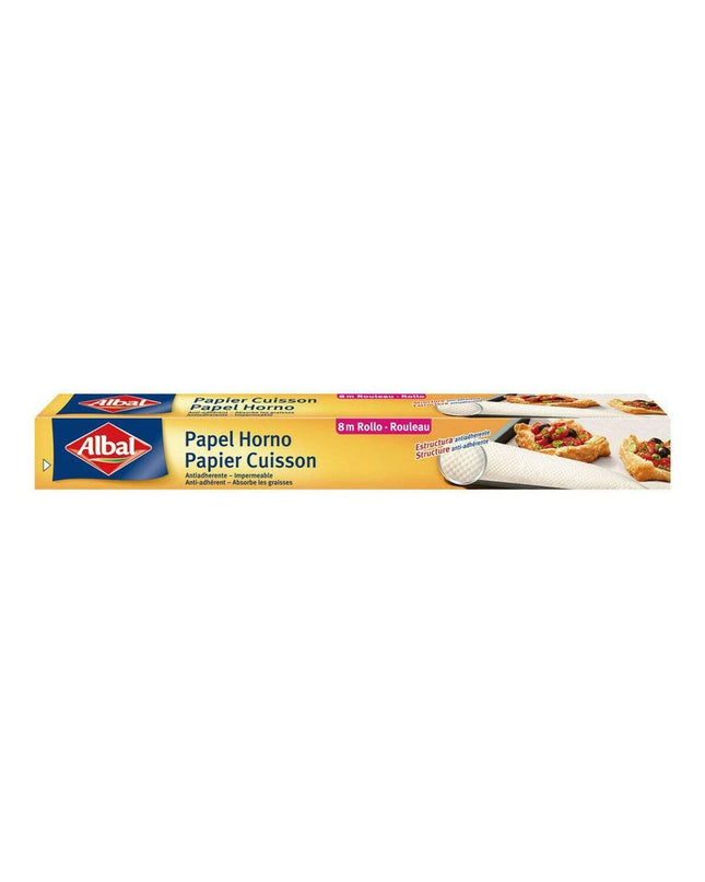 Albal plant-based baking paper roll for oven use, 10 meters, ideal for baking and cooking in the kitchen.