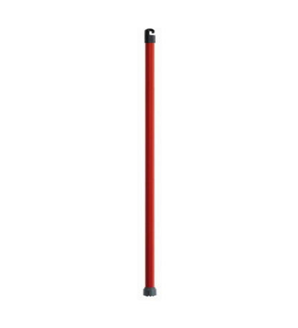 Vileda red microfiber mop for household cleaning, suitable for kitchen and home care, shown in the image.