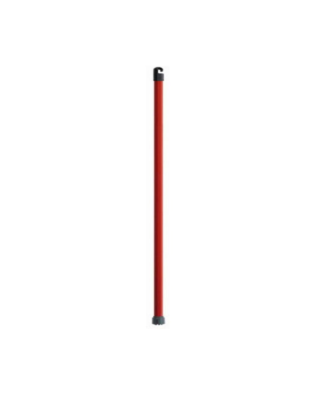 Vileda red microfiber mop for household cleaning, suitable for kitchen and home care, shown in the image.