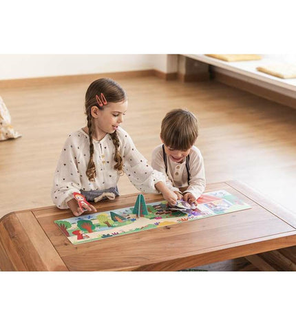 Diset Kinderpuzzel Roodkapje XXL with 30 pieces, colorful puzzle featuring Little Red Riding Hood and forest scene.