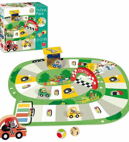 Diset My First Race board game for children, colorful game pieces and race track, suitable for kids' toys and games collection.