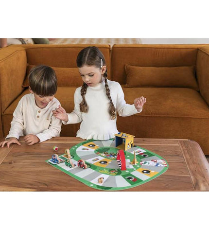 Diset My First Race board game for children, featuring colorful game pieces and a vibrant game board for young players.