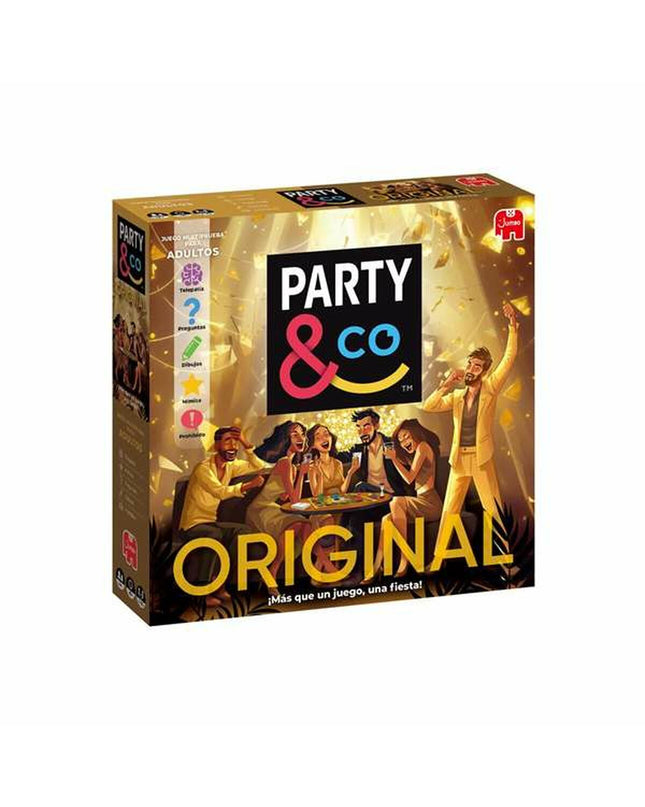 Diset Party & Co. Rush educational game with colorful game pieces and cards for fun family play.