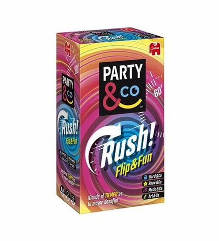 Educatief spel Diset Party & Co. Rush game with colorful cards and game pieces for family fun and strategic play.