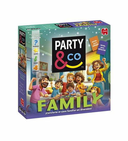 Diset Educatief Spel Party & Co speelgoed en games, kleurrijk kaartspel en accessoires voor leuke gezelschapsspellen