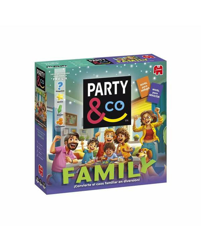 Diset Educatief Spel Party & Co speelgoed en games, kleurrijk kaartspel en accessoires voor leuke gezelschapsspellen