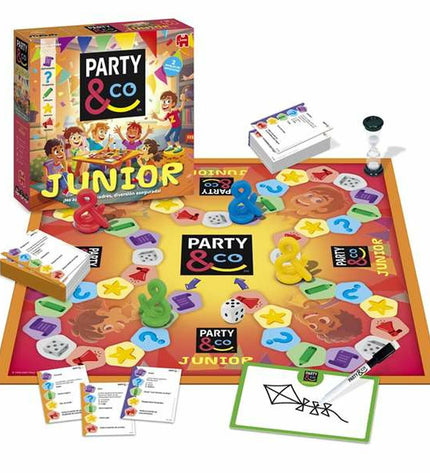 Diset Party & Co board game with colorful game pieces and cards for fun family gameplay.