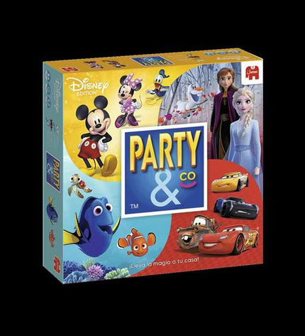 Diset Party & Co Disney board game with colorful game pieces and Disney-themed design for fun family gameplay.