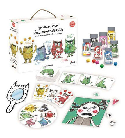 Diset Yo Descubro Las Emociones educational game for children with 168 pieces, focusing on learning and understanding emotions.