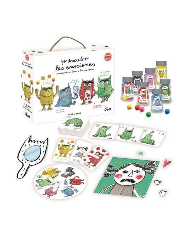 Diset Yo Descubro Las Emociones educational game for children with 168 pieces, focusing on learning and understanding emotions.