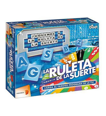 Diset La Ruleta De La Suerte agility game with colorful spinning wheel and game pieces for fun family entertainment