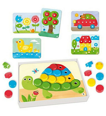 Goula educatief baby speelgoed with colorful blocks and engaging shapes for young children to explore and develop skills.