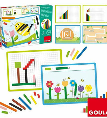 Goula Educatief Spel Goula 453157 toy game with colorful wooden pieces and educational design for children.