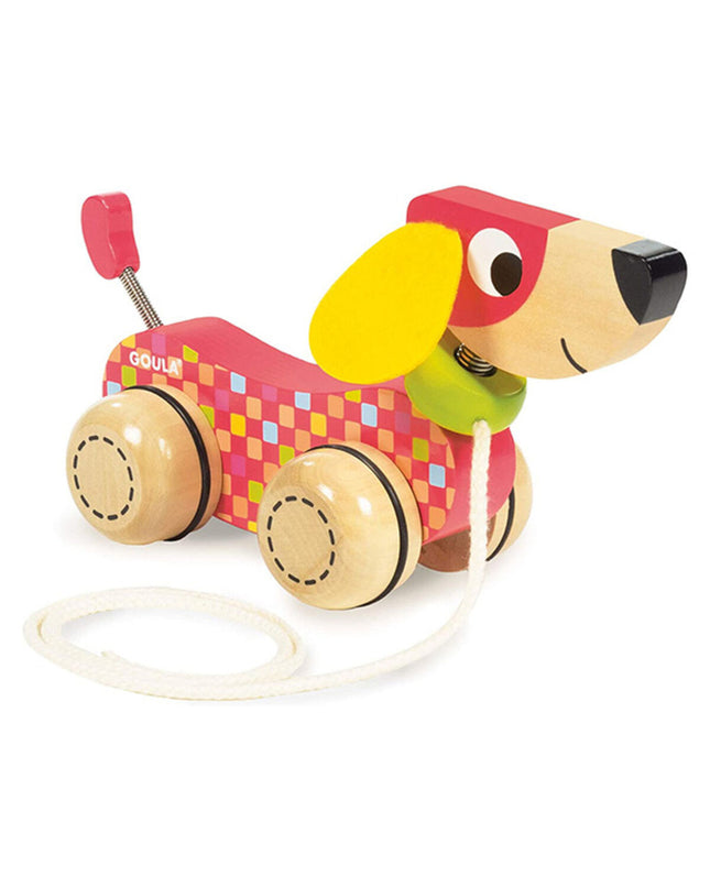 Goula Goula baby speelgoed with colorful wooden shapes and animals designed for young children’s play and development.