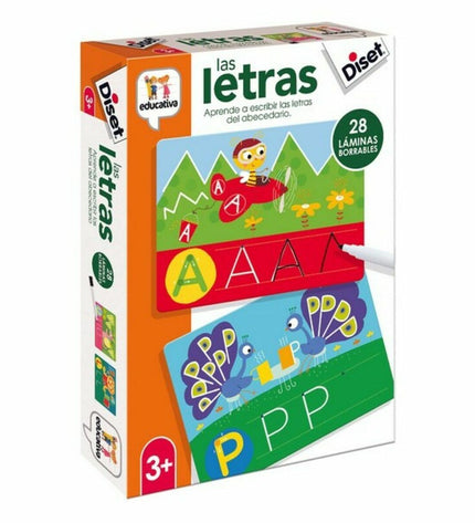 Diset Yo Aprendo Las Letras educational game for children, colorful letter-themed toy with game pieces and learning components.