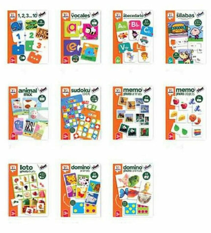Diset Yo Aprendo Las Letras educational game with colorful letter cards and playful components for early language learning.