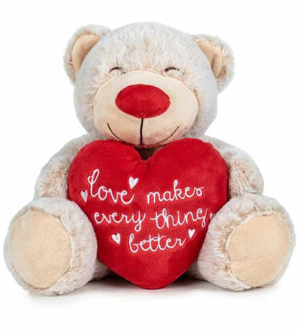 Soft plush teddy bear from BigBuy Kids, part of the Knuffelbeer Lovely collection, ideal for cuddling and play.