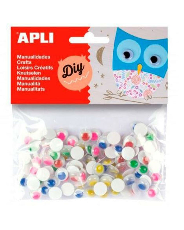 Colorful Apli skill game set with five multicolored craft toys for creative activities and imaginative play.