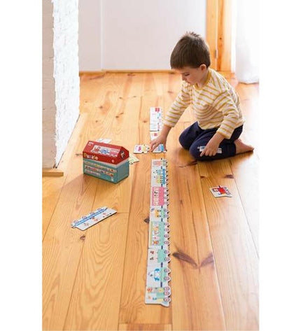 Apli Rubik's Cube The Train 20-piece puzzle toy with colorful train-shaped pieces for children to assemble and solve.