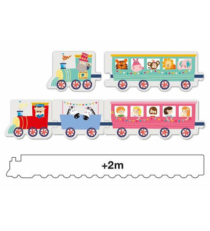 Apli Rubik's Kubus Apli The Train puzzle toy with 20 pieces, colorful train-themed brain teaser for children.