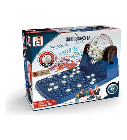 Chicos Automatische Bingo Chicos Deluxe speelgoed met 72 kaarten, speelgids en accessoires in 30x42x23 cm formaat