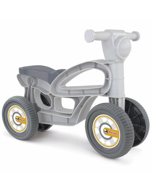 Chicos Mini Custom gray three-wheeled toy bike for children, measuring 54x22x38 cm, suitable for outdoor play and sports.