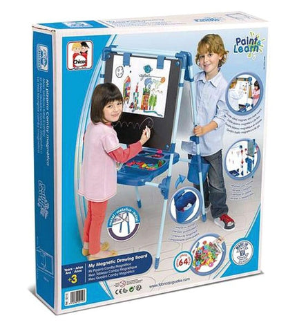 Chicos 2-in-1 kids' playboard with 64 pieces, 63x60x120 cm, for creative activities and toy gaming.