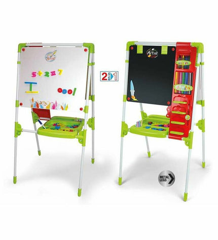 Foldable Chicos 2-in-1 kids' play table, 63x60x120 cm, for creative activities and toys, with a sturdy wooden design.
