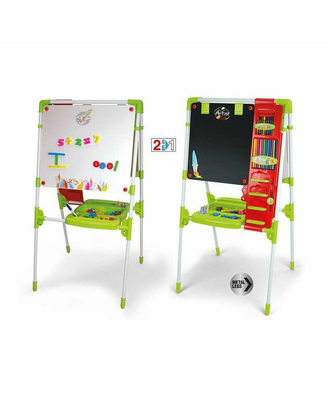 Foldable Chicos 2-in-1 kids' play table, 63x60x120 cm, for creative activities and toys, with a sturdy wooden design.