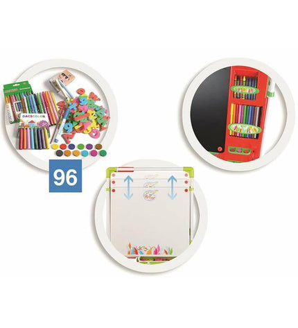 Chicos 2-in-1 foldable play table for kids, 63x60x120 cm, ideal for creative activities and children's games.