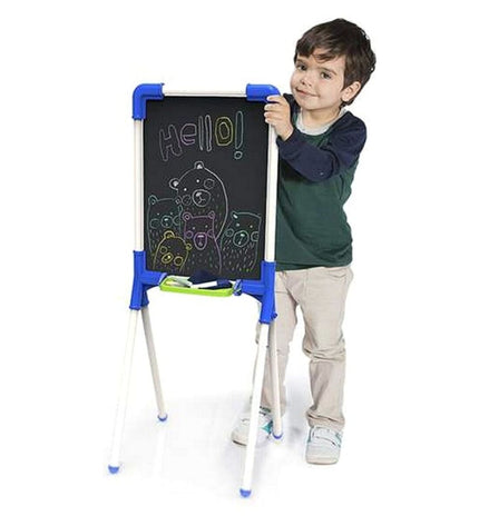 Chicos 2-in-1 kids' paint and learn board with colorful markers, designed for creative activities and educational fun.