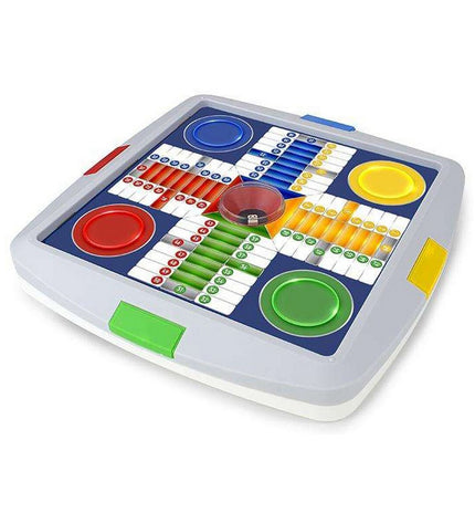 Chicos automatische Mens-Erger-Je-Niet spel met 27x27x4 cm plastic game set for children and family fun.